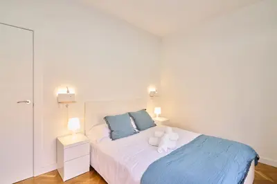 Cama o camas de una habitación en Dúplex Cruz Universidad salamanca centro