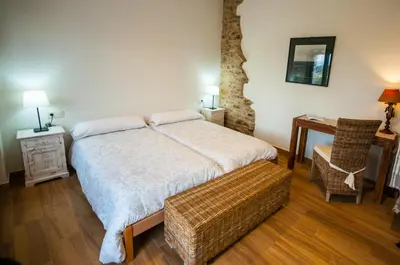 Cama o camas de una habitación en Casa Rural Cruces de Caminos