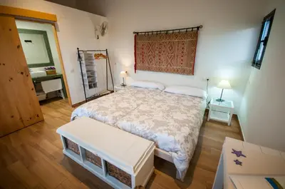 Cama o camas de una habitación en Casa Rural Cruces de Caminos