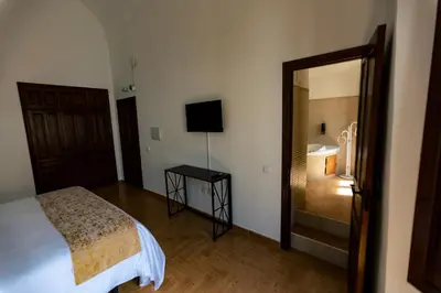 Cama o camas de una habitación en Hotel rural Candelsa