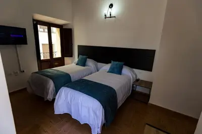 Cama o camas de una habitación en Hotel rural Candelsa