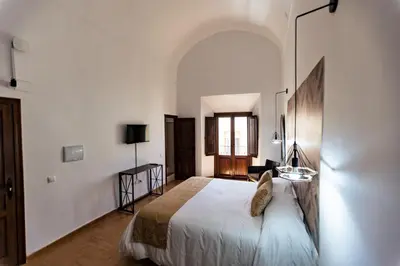 Cama o camas de una habitación en Hotel rural Candelsa