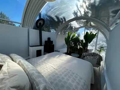 Cama o camas de una habitación en SKD Casa Amarilla Suite Rivera
