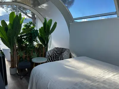 Cama o camas de una habitación en SKD Casa Amarilla Suite Rivera