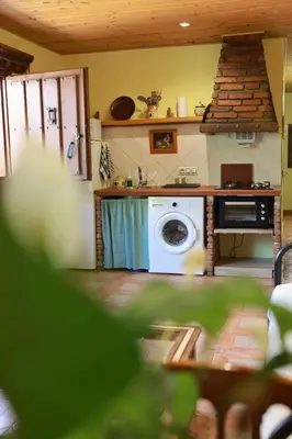 Una cocina o zona de cocina en El arroyo del valle