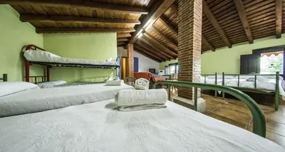 Cama o camas de una habitación en Hotel Rural La Majada