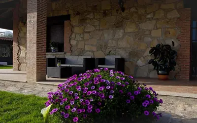 Jardín al aire libre en Casa Rural La Canchalera