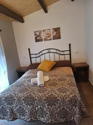 Cama o camas de una habitación en La Escondida