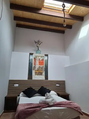 Cama o camas de una habitación en La Escondida