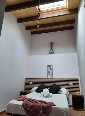 Cama o camas de una habitación en La Escondida