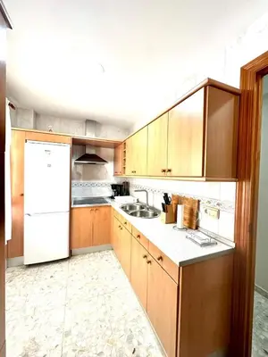 Una cocina o zona de cocina en A T La plaza Alto