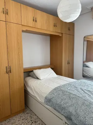 Cama o camas de una habitación en Apartamento Mirador de Gredos