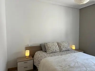 Cama o camas de una habitación en Apartamento Mirador de Gredos