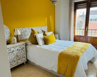Cama o camas de una habitación en Piso Espectaculares Vistas