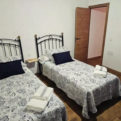 Cama o camas de una habitación en Casa Rural El Valle