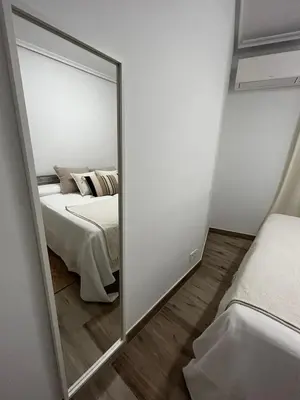 Cama o camas de una habitación en Ático en la Plaza Mayor de Salamanca