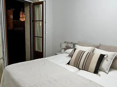 Cama o camas de una habitación en Ático en la Plaza Mayor de Salamanca