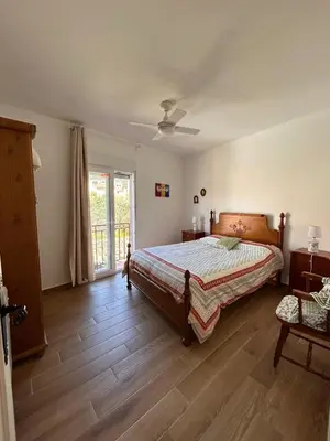 Cama o camas de una habitación en House Casa in Sotillo de la Adrada