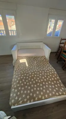 Cama o camas de una habitación en House Casa in Sotillo de la Adrada