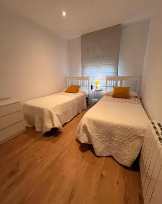 Cama o camas de una habitación en Casa Rural Las Candelas
