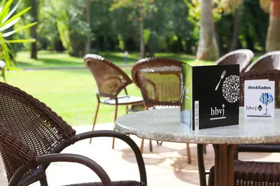 Jardín al aire libre en Hotel Balneario Valle del Jerte