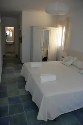 Cama o camas de una habitación en Casa Rural La Dehesa de Campoviejo
