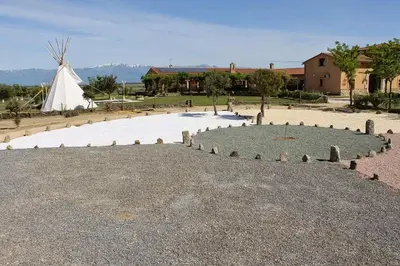 Paisaje cerca of this country house