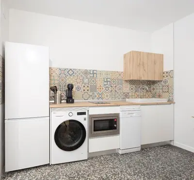 Una cocina o zona de cocina en Apartamento Avila CATEDRAL