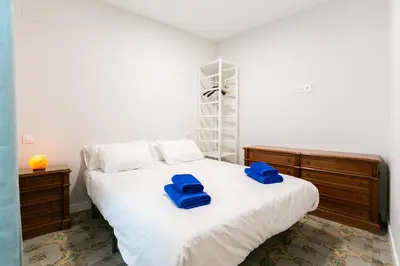 Cama o camas de una habitación en Apartamento Avila CATEDRAL