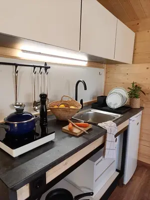 Una cocina o zona de cocina en Camping Arribes del Duero