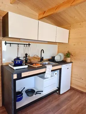 Una cocina o zona de cocina en Camping Arribes del Duero