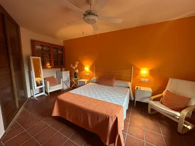 Cama o camas de una habitación en Hotel Rural La Covacha