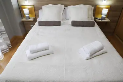 Cama o camas de una habitación en Apartamento Turístico El Canalizo II