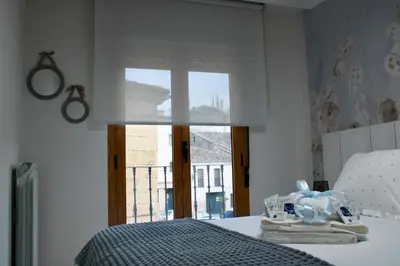 Cama o camas de una habitación en Rincón Cristóbal de Castillejo