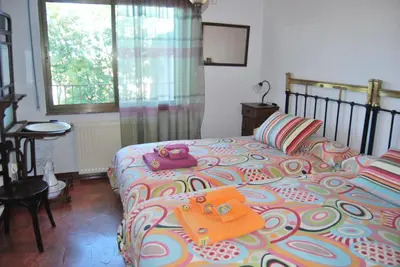 Cama o camas de una habitación en Casa rural Puente Mocho