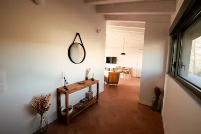 Una televisión o centro de entretenimiento en Casa rural el pilón