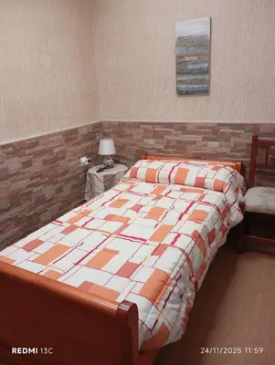 Cama o camas de una habitación en La casita