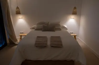 Cama o camas de una habitación en Villa Higuerita