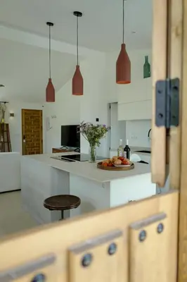 Una cocina o zona de cocina en Villa Higuerita