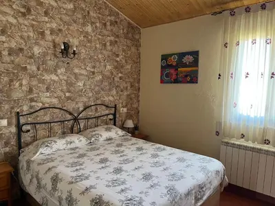 Cama o camas de una habitación en La Casita del Alberche