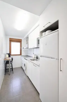 Una cocina o zona de cocina en Salamanca Inn - Parking Gratis