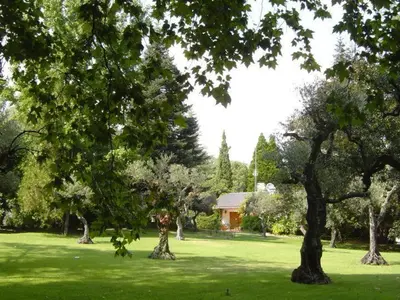Jardín al aire libre en Rancho La Herradura