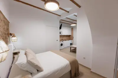 Cama o camas de una habitación en Apartamento-estudio-Carvajal
