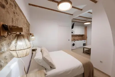Cama o camas de una habitación en Apartamento-estudio-Carvajal