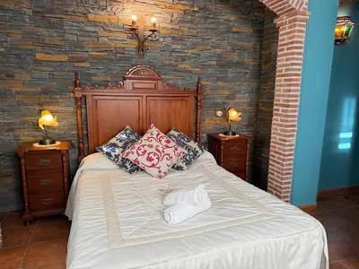 Cama o camas de una habitación en Casa Rural La Almazara Del Cristo