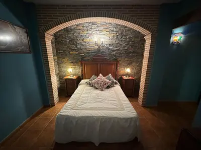 Cama o camas de una habitación en Casa Rural La Almazara Del Cristo