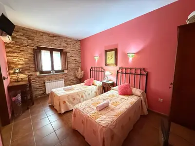 Cama o camas de una habitación en Casa Rural La Almazara Del Cristo