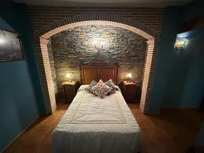 Cama o camas de una habitación en Casa Rural La Almazara Del Cristo