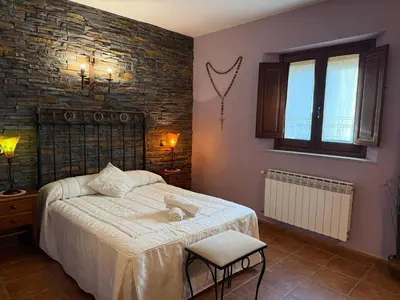 Cama o camas de una habitación en Casa Rural La Almazara Del Cristo