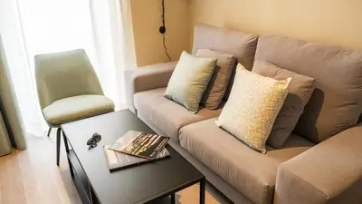 Zona de estar de Qazris Suites